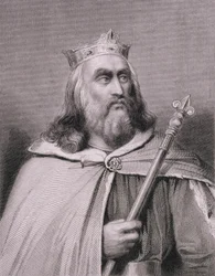 Clotaire ou Chlotar II (d.629) Rei dos Francos, gravado por Weber